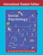 Social Psychology 5th International Student Edition Tom Gilovich 9780393667745 Booktopia