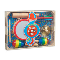 Band-in-a-Box - Clap! Clang! Tap! : 10-Piece Musical Instrument Set - Melissa & Doug