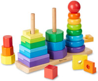 Geometric Stacker : Wooden Educational Toddler Toy