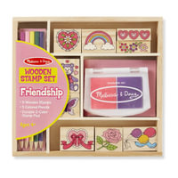 Wooden Stamp Set: Friendship : Arts & Crafts - Stamps - Melissa & Doug