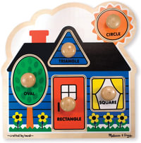 First Shapes - Jumbo Wooden Knob Puzzle - Melissa & Doug