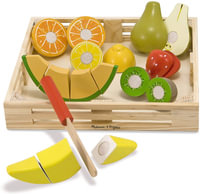 Cutting Fruit Set : Wooden Play Food Kitchen Accessory - Melissa & Doug