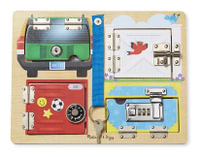 Locks & Latches Board : Wooden Educational Toy - Melissa & Doug