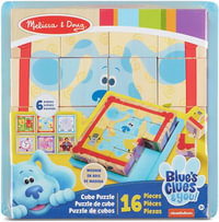 Blues Clues & You Wooden Cube Puzzle - 16 Pieces - Melissa & Doug