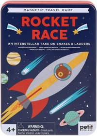 Rocket Race - Magnetic Travel Game : An Interstellar Take on Snakes & Ladders - Petit Collage