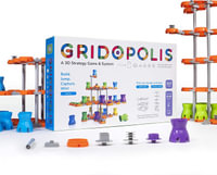 Gridopolis - A 3D Strategy Game & System: 1-4 Player Family-Friendly Build & Play Tabletop Game : Innovative Board Games for Adults, Teens & Kids - Continuum Games