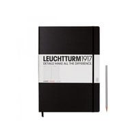 Leuchtturm1917 Notebook A4 Master Classic Lined Hardcover - Black : Leuchtturm 1917 - Leuchtturm1917