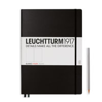 Leuchtturm1917 Notebook Agenda Master A4 Plain Hardcover - Black : Leuchtturm1917 - Leuchtturm1917