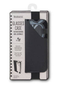 Bookaroo Glasses Case - Black : Keep your reading glasses safely attached to your book. - If