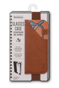 Bookaroo Glasses Case - Brown : Keeps your reading glasses safely attached to your book cover! - If