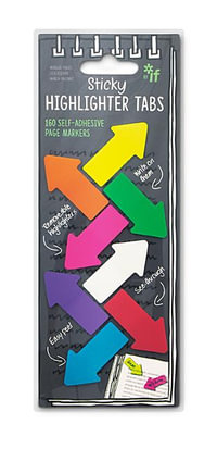 Sticky Highlighter Tabs : 160 Self-Adhesive Page Markers