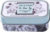 Cards in Tin Proverbs to Live by : 202 Proverbs to Guide and Encourage | Daily Encouraging Pocket Size Scripture Cards - Christian Art Gifts