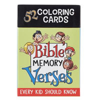 Coloring Cards 52 Verses for Kids - Christian Art Gifts