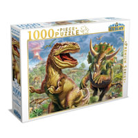 Tilbury T-Rex & Triceratops - Puzzle : 1000-Piece Jigsaw Puzzle - Tilbury