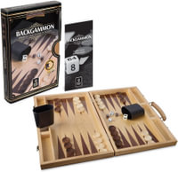 Backgammon - Game : Play this classic board game on this elegant wooden board. - Heebie Jeebies