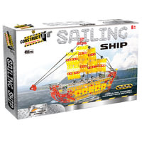 Construct It! - Sailing Ship : 455-Piece Metal Building Set - BMS Brands