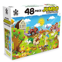 Farmyard Friends : 48-Piece Jumbo Floor Puzzle - BMS Brands