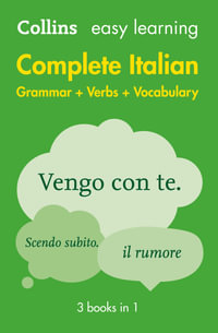 Easy Learning Complete Italian : Grammar, Verbs and Vocabulary (3 Books in 1) - Collins Dictionaries