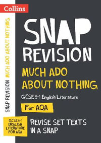 Much ADO about Nothing Aqa GCSE 9-1 English Literature Text Guide : Ideal for Home Learning, 2022 and 2023 Exams - Collins Maps