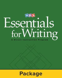 SRA Essentials for Writing Teacher Materials Package : EXPRESSIVE WRITING - Siegfried Engelmann