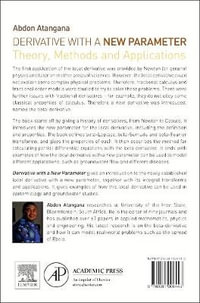 Derivative with a New Parameter : Theory, Methods and Applications - Abdon Atangana