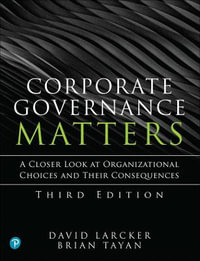 Corporate Governance Matters - Brian Tayan