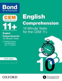 BOND 11+ CEM Comprehension 10 Minute Tests 10-11 Years : 10-11 Years - Christine Jenkins