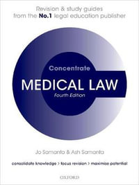 Medical Law Concentrate : Law Revision and Study Guide - Jo Samanta