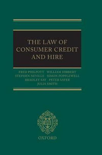 The Law of Consumer Credit and Hire - Fred Philpott