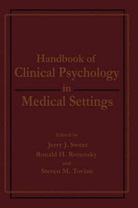 Handbook of Clinical Psychology in Medical Settings - Sweet