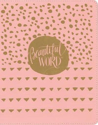 NIV Beautiful Word Bible For Girls, Updated Edition, Leathersoft, Zippered, Red Letter, Comfort Print : 600+ Full-color Illustrated Verses - Zonderkidz