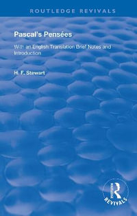 Pascal's PenseÌes : Routledge Revivals - Blaise Pascal