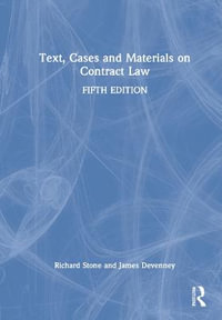 Text, Cases and Materials on Contract Law - Richard Stone