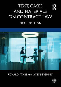 Text, Cases and Materials on Contract Law - Richard Stone