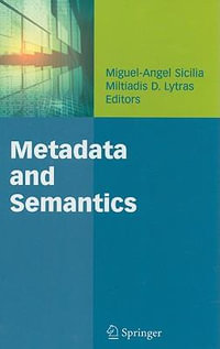 Metadata and Semantics - Miguel-Angel Sicilia