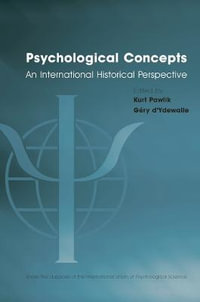 Psychological Concepts : An International Historical Perspective - Gery  d'Ydewalle