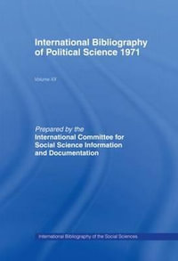 IBSS : Political Science: 1971 Volume 20 - International Committee for Social Science Information and Documentation