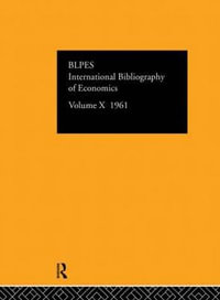 IBSS : Economics: 1961 Volume 10 - International Committee for Social Sciences Documentation