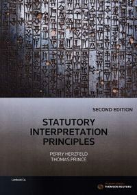 Statutory Interpretation Principles : 2nd Edition - Perry Herzfeld