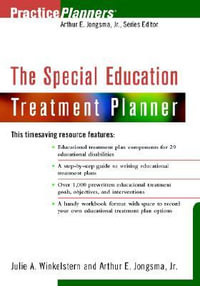 The Special Education Treatment Planner : PracticePlanners - Julie A. Winkelstern