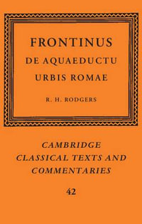 Frontinus : de Aquaeductu Urbis Romae - Frontinus