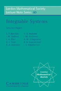 Integrable Systems : London Mathematical Society Lecture Note - I. S. Novikov