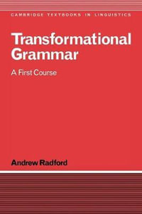 Transformational Grammar : Radford - Andrew Radford