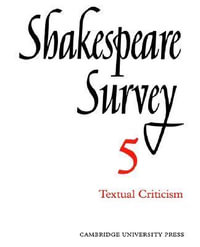 Shakespeare Survey : Shakespeare Survey - Allardyce Nicoll