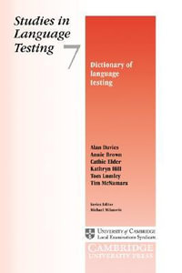 Dictionary of Language Testing : Studies in Language Testing - Alan  Davies