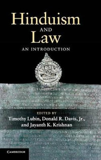 Hinduism and Law : An Introduction - Timothy Lubin