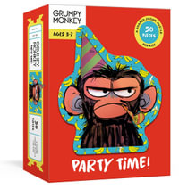 Grumpy Monkey Party Time! Puzzle : A 50-Piece Shaped Jigsaw Puzzle: A Puzzle for Kids - Suzanne Lang