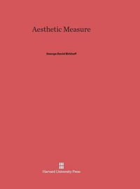 Aesthetic Measure - George David Birkhoff