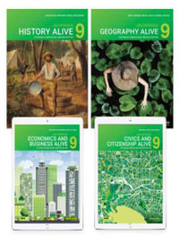 Jacaranda Humanities Alive 9 2E Victorian Curriculum learnON & Print (History, Geography, Civics & Citizenship, Economics & Business) Print Value Pack : History Alive Victorian Curriculum series - Robert Darlington