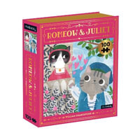 Romeow & Juliet Bookish Cats : 100-Piece Jigsaw Puzzle - Mudpuppy